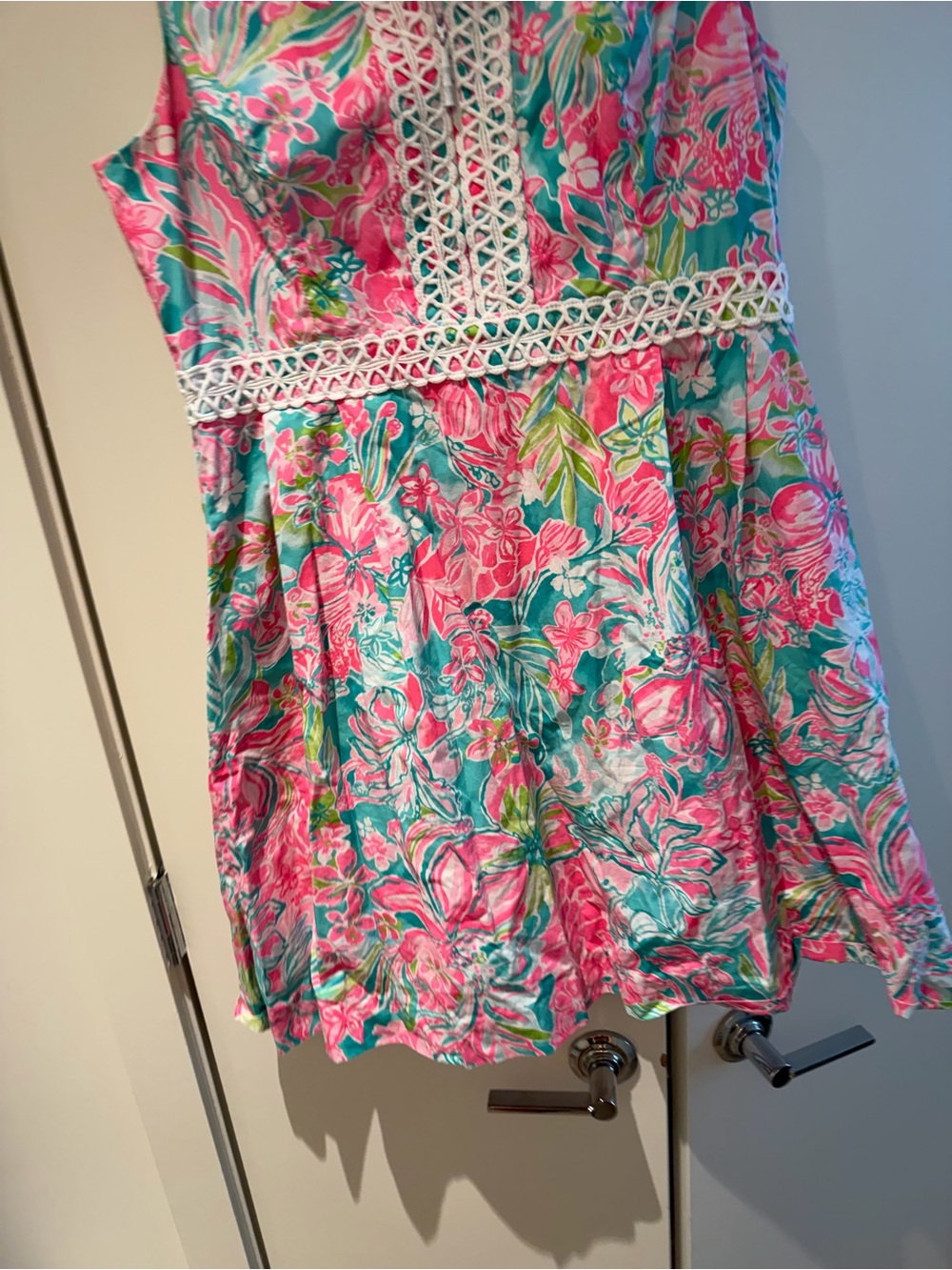 Size 14 Lilly Pulitzer Franci High Collar Dress "Hot on the Scene”